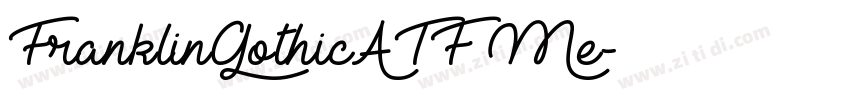 FranklinGothicATF Me字体转换